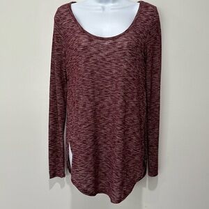 Long sleeve side slit shirt